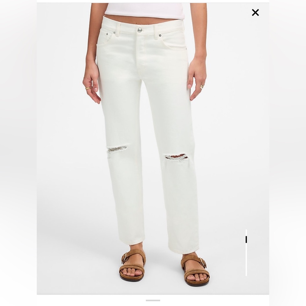 Madewell Dean Easy Straight Crop Jean